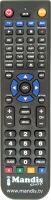 Replacement remote control RCGU22WDVD3