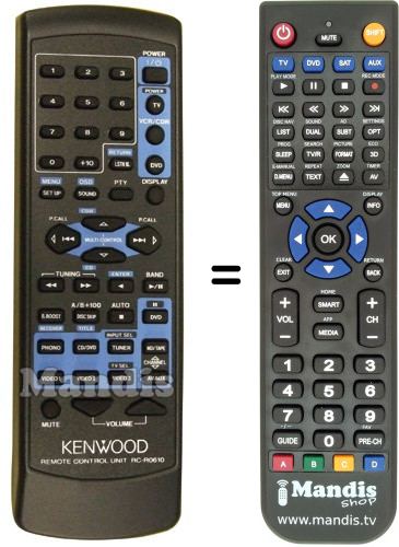 Replacement remote control Kenwood RC-R0610