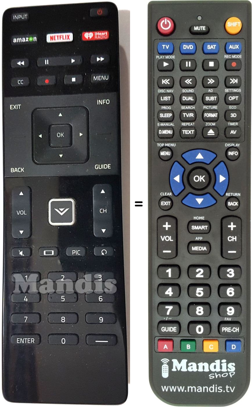 Replacement remote control VIZIO E32-C1