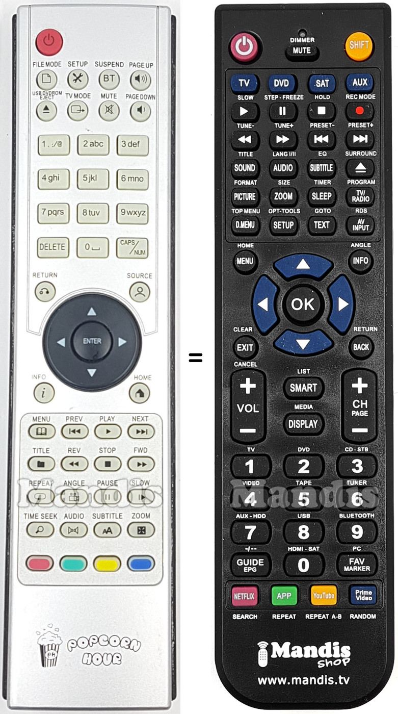 Replacement remote control POP003