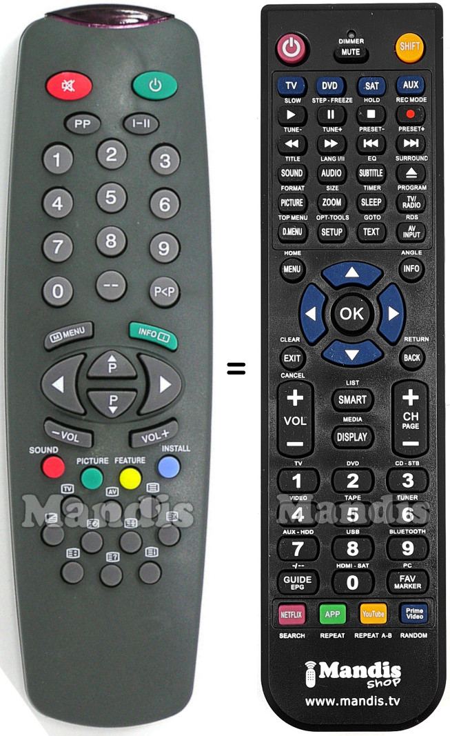 Replacement remote control Firstline RC 1940