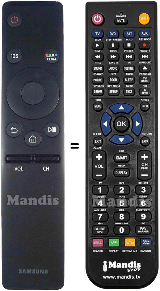 Replacement remote control Samsung Samsung-Smart-TV
