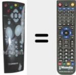 Replacement remote control for U8 (21106200)