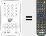 Replacement remote control for MECATRON 6905