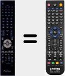 Replacement remote control for AXD1572 (RRMCGA687WJSA)