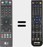 Replacement remote control for AKB33871420