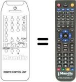 Replacement remote control Ctc CTV 207 PS