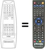 Replacement remote control Sound Color TVC 2805