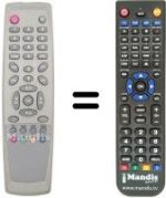 Replacement remote control ID Sat FREE 1001