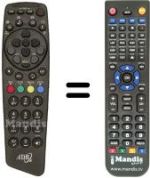 Replacement remote control I-CAN DIGITALETERRESTRE-TV-SAT-DTT