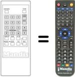 Replacement remote control GALAXY REMCON093
