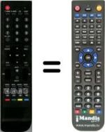 Replacement remote control SWEEX TV122