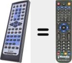 Replacement remote control for RRMCGA162AWSA