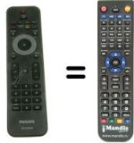 Replacement remote control Philips HVS57468