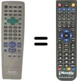 Replacement remote control Sharp DV 660 S