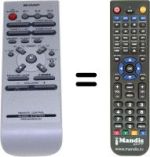 Replacement remote control Sharp CDE250E