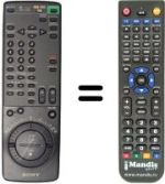 Replacement remote control Sony SLV-E710VP