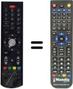 Replacement remote control Techwood L32825HDT
