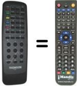 Replacement remote control Telefunken 7331