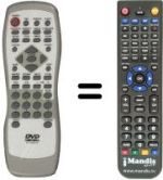 Replacement remote control Seg DVD530