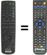 Replacement remote control Sony DVP-NC600
