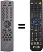 Replacement remote control Techwood TK2907RF