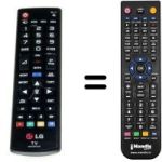 Replacement remote control AKB73975729