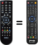 Replacement remote control Oki B32D-LED1