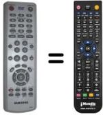 Replacement remote control Samsung SV-DVD645P