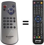 Replacement remote control Sharp LC12A2E