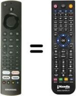 Replacement remote control HVS57088