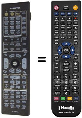 Replacement remote control RC687M