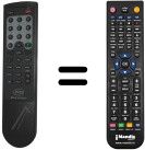 Replacement remote control Pace MSS 238