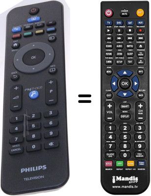 Replacement remote control Philips 32HFL3233D / 10
