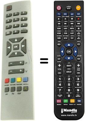 Replacement remote control Euroline CTV5020X