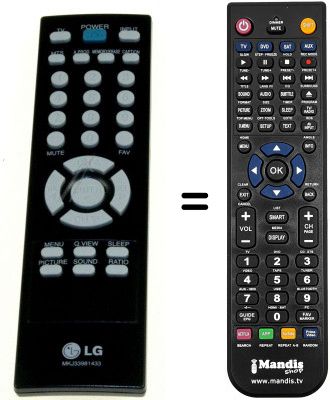 Replacement remote control LG CB20K40 Replacement remote control LG CB20K40