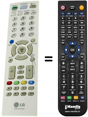 Replacement remote control HVS51375