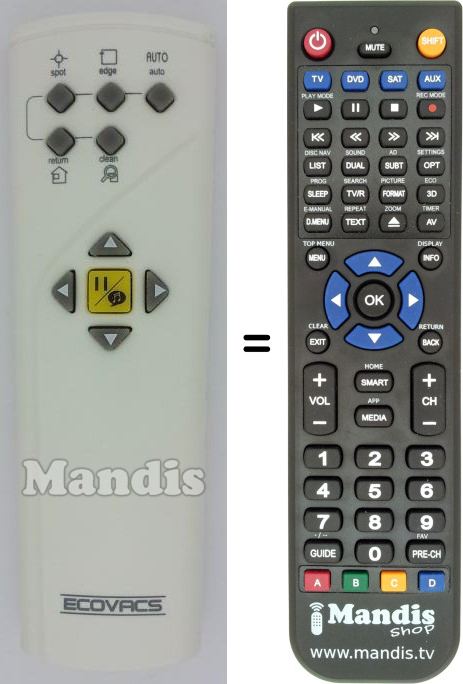 Replacement remote control D73