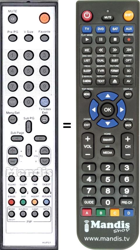 Replacement remote control Firstline HVP01