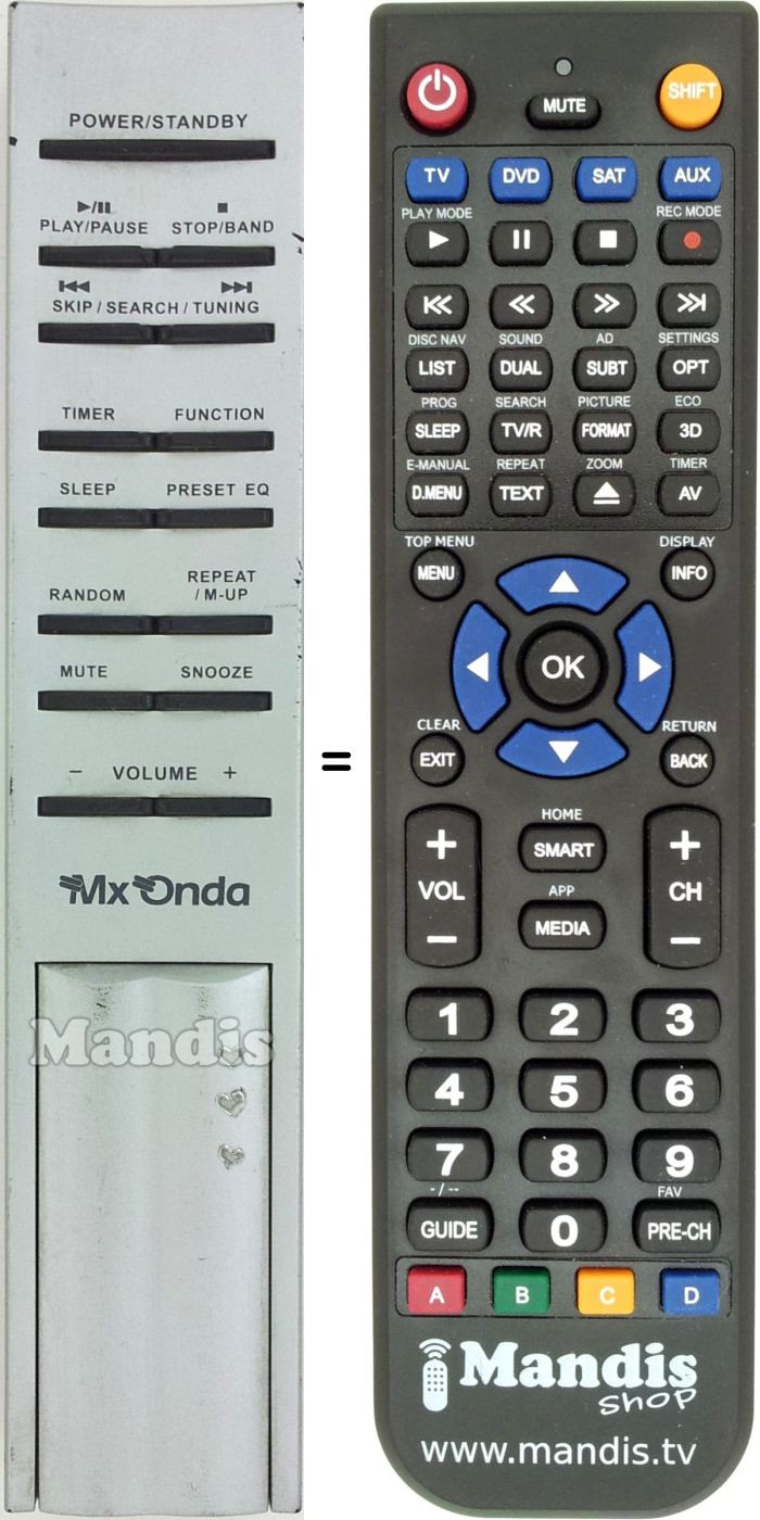 Replacement remote control Firstline MX008