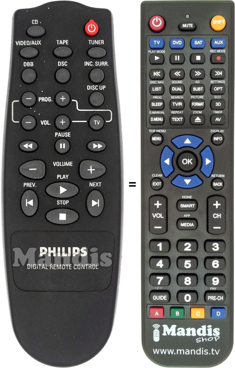 Replacement remote control RC0785-01