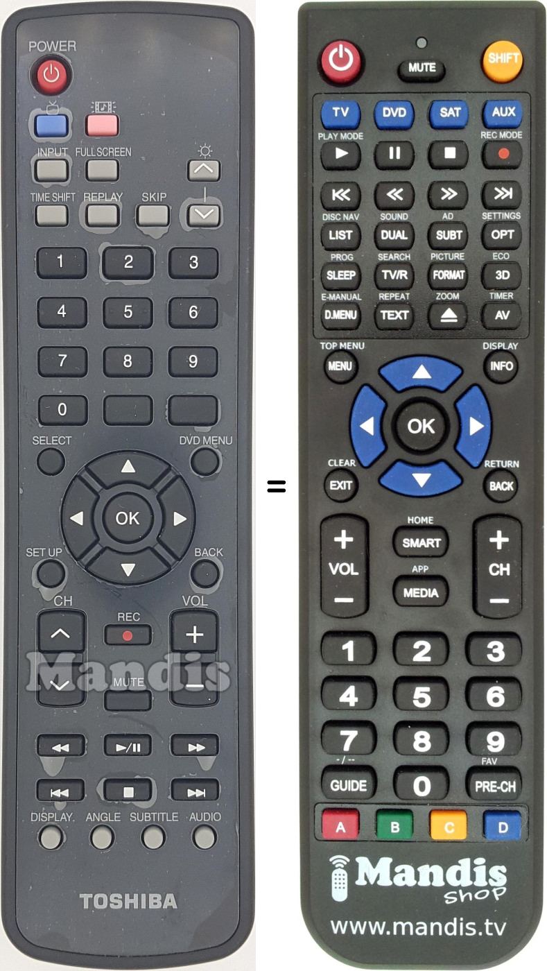 Replacement remote control G83C00041710