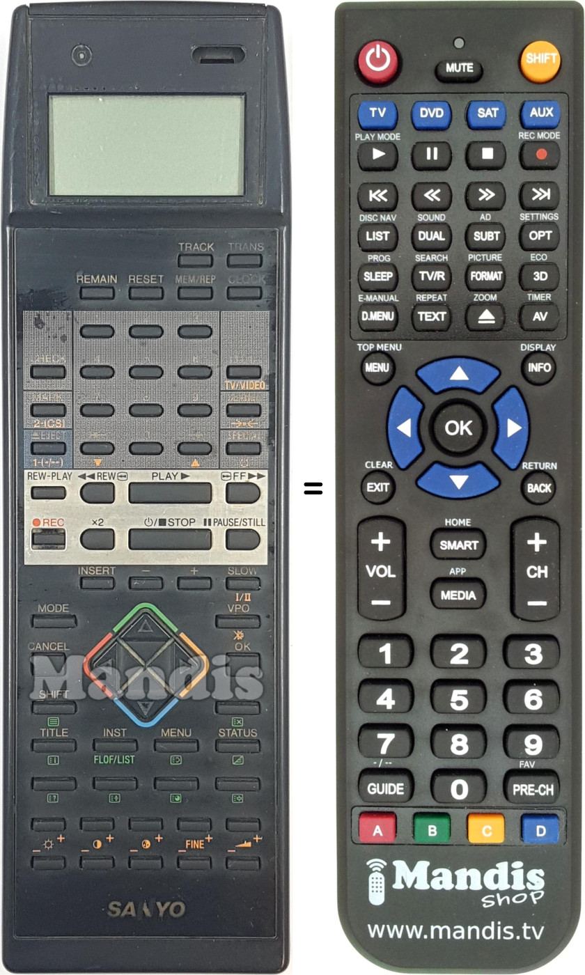 Replacement remote control REMCON2027