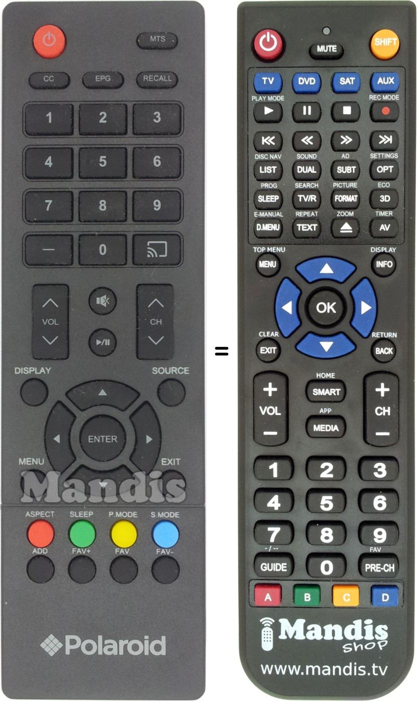 Replacement remote control REMCON486