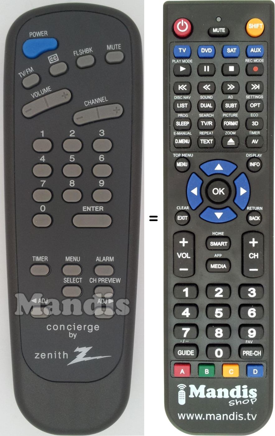 Replacement remote control SC3492