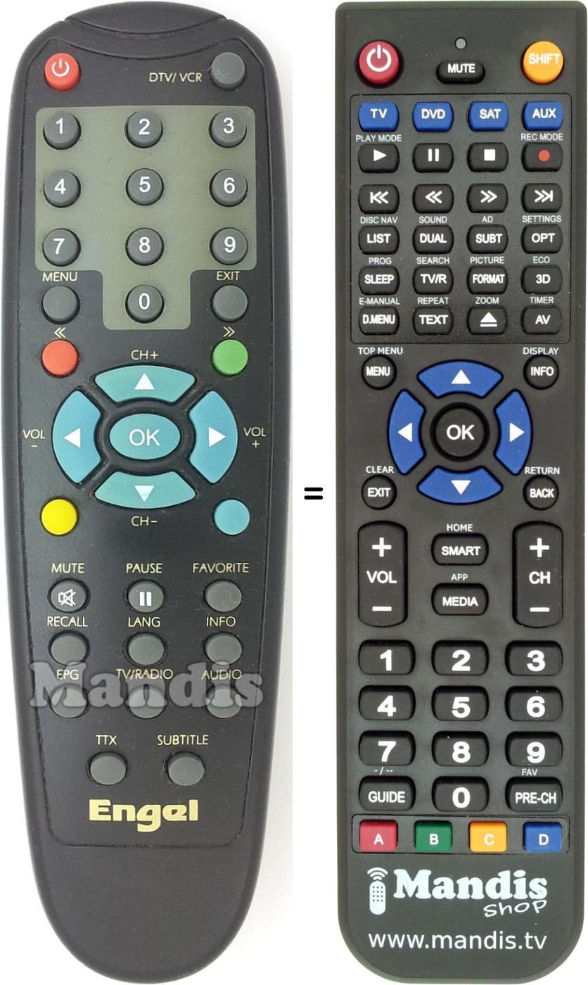 Replacement remote control Engel005