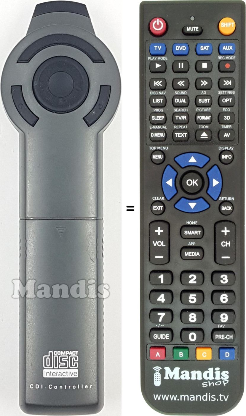 Replacement remote control REMCON1720