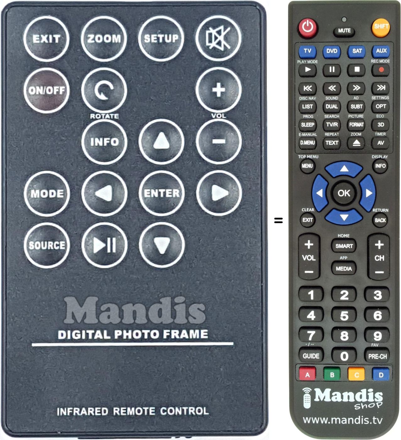 Replacement remote control REMCON1985