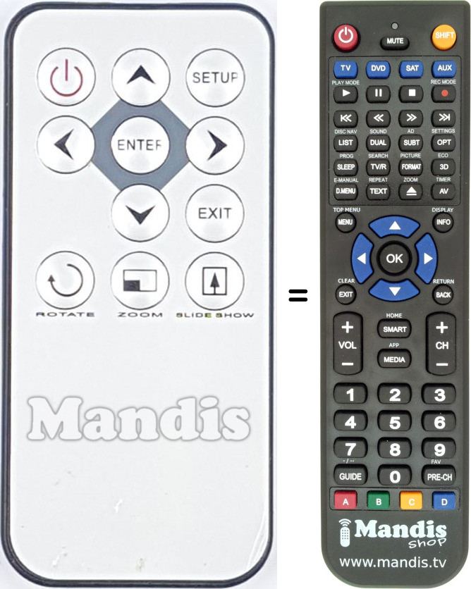 Replacement remote control REMCON2007