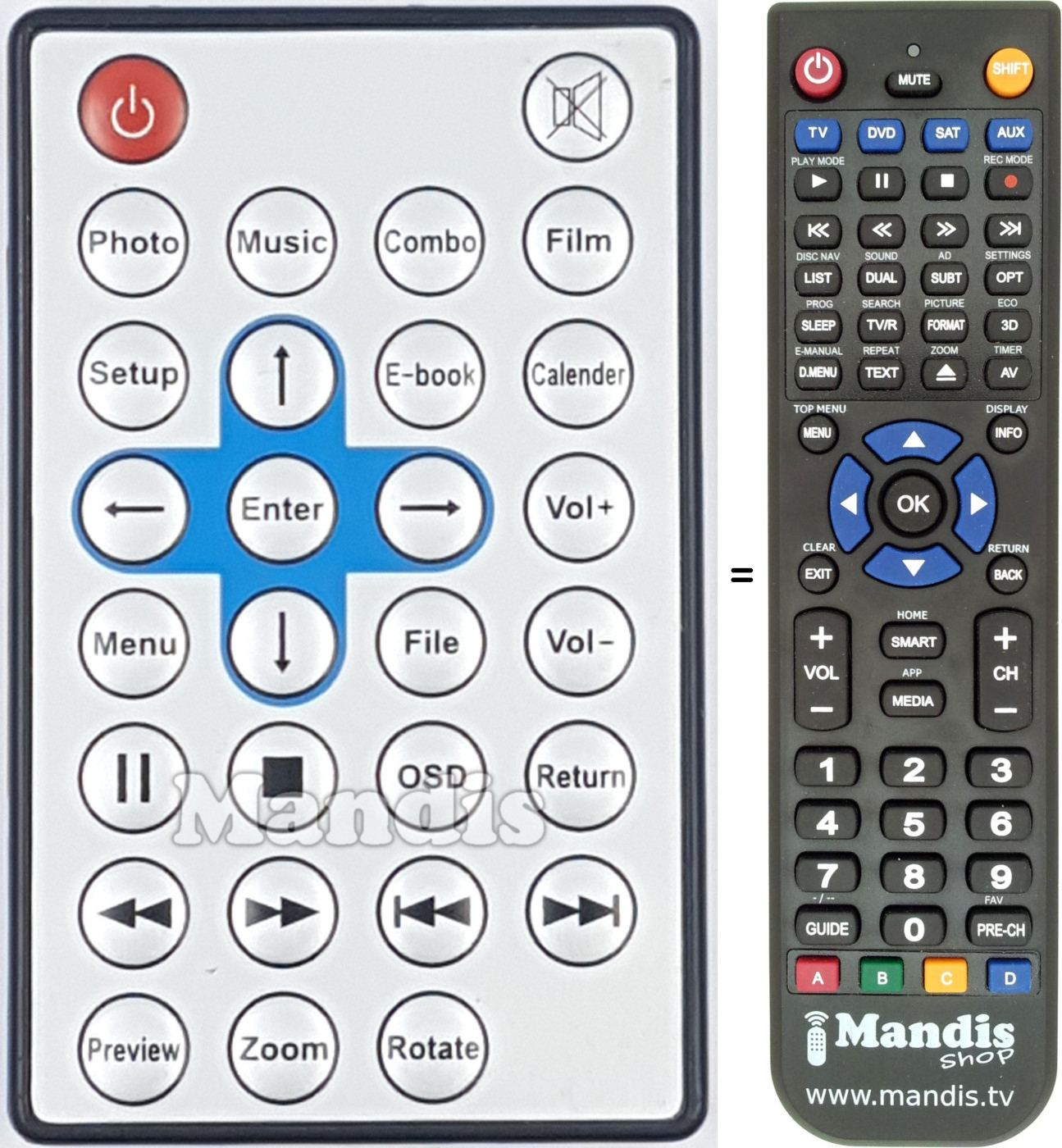 Replacement remote control REMCON2046